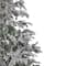6.5ft. Pre-Lit Real Touch™️ Full Flocked Whistler Noble Fir Artificial Christmas Tree, Clear Lights